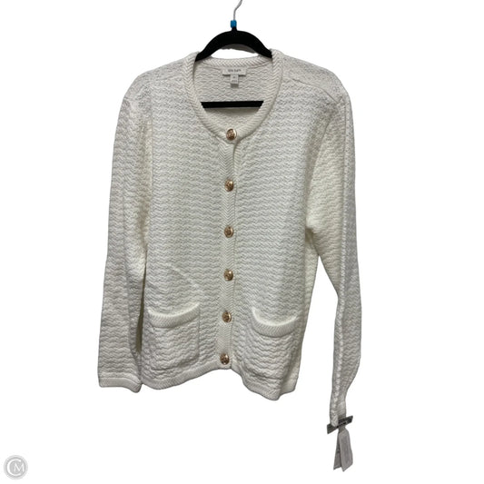 Sweater Cardigan By On 34th In White, Size: Xl