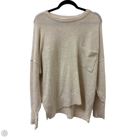 Sweater By Zenana In Cream, Size: L