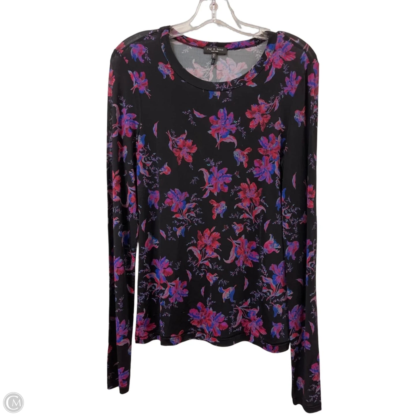 Top Long Sleeve By Rag And Bone In Black, Size: M