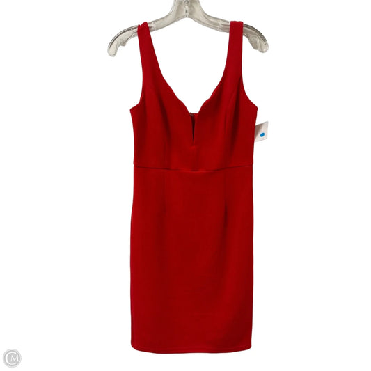 Dress Party Short By Aqua In Red, Size: M