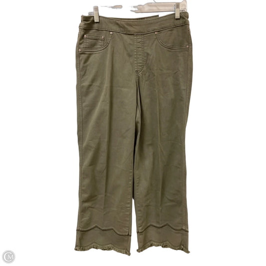 Jeans Wide Leg By Chicos In Green, Size: 6