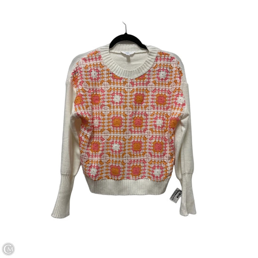 Sweater By Time And Tru In Orange & Pink, Size: S