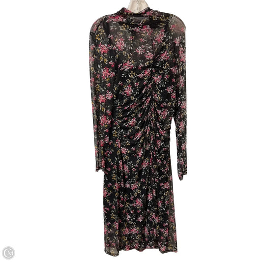 Dress Casual Midi By Inc In Black, Size: Xl