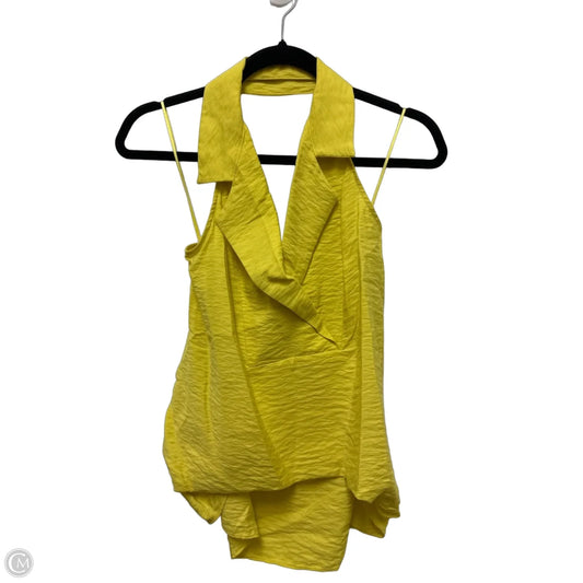 Top Sleeveless By Anthropologie In Yellow, Size: Xs