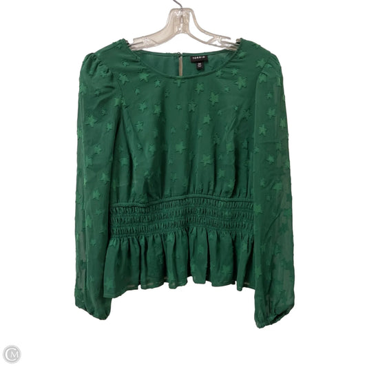 Top Long Sleeve By Torrid In Green, Size: L