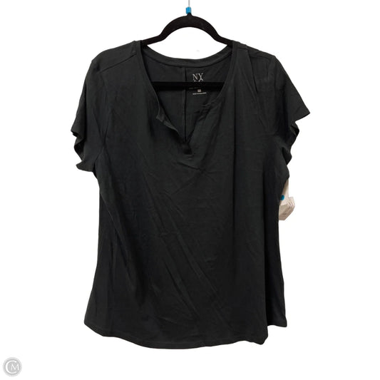 Top Short Sleeve Basic By New York And Co In Black, Size: Xl