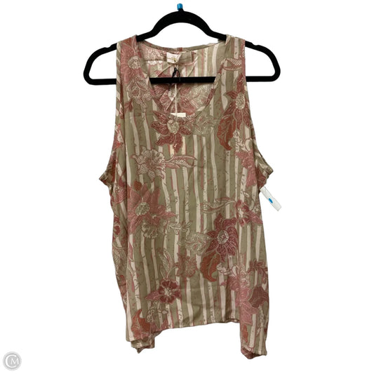 Blouse Sleeveless By Cma In Cream, Size: S