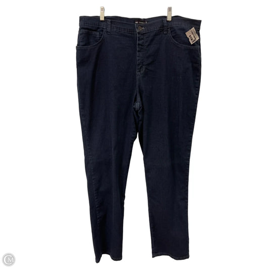 Jeans Straight By Lee In Blue Denim, Size: 18