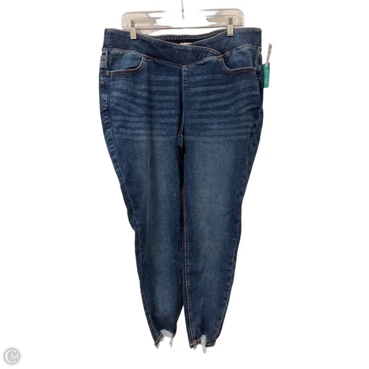 Jeans Skinny By Maurices In Blue Denim, Size: 18