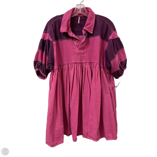 Tunic Short Sleeve By Free People In Pink, Size: M
