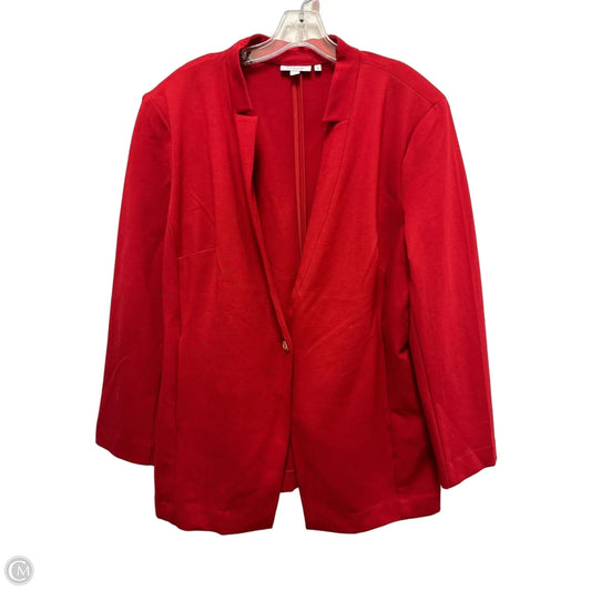 Blazer By Chicos In Red, Size: 2x