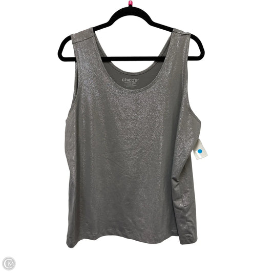Tank Top By Chicos In Grey, Size: 2x