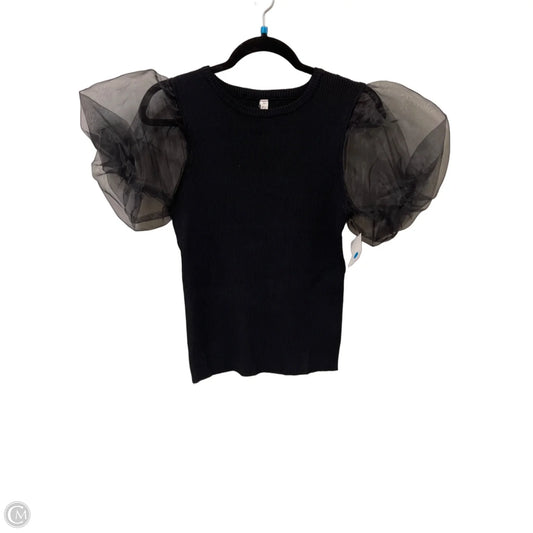 Top Short Sleeve By Wishlist In Black, Size: L