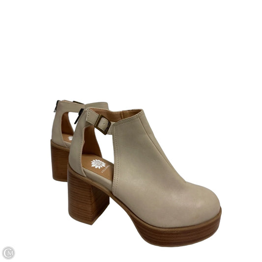Shoes Heels Block By Yellow Box In Tan, Size: 7