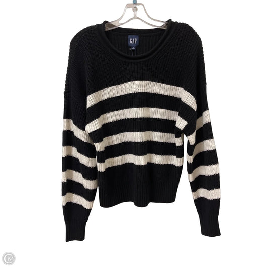 Sweater By Gap In Black & Cream, Size: S