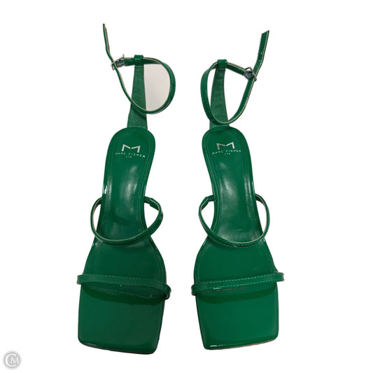 Sandals Heels Kitten By Marc Fisher In Green, Size: 7.5
