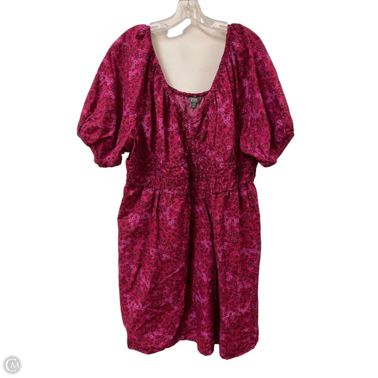 Dress Casual Short By Terra & Sky In Red, Size: 2x