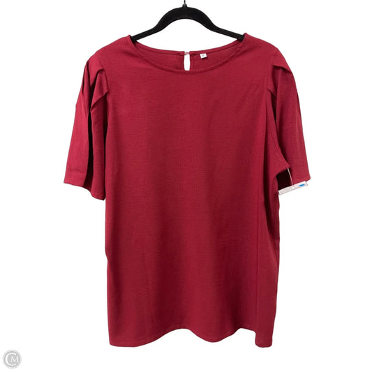 Top Short Sleeve By Clothes Mentor In Red, Size: Xl