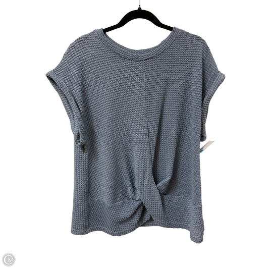 Top Short Sleeve By Shein In Blue, Size: Xl