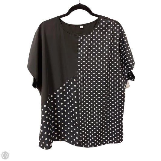 Top Short Sleeve By Clothes Mentor In Polkadot Pattern, Size: 1x