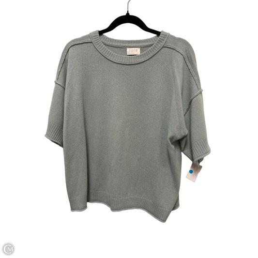 Sweater Short Sleeve By Fate In Green, Size: S