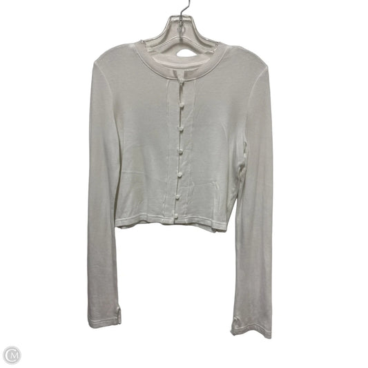 Top Long Sleeve By Aerie In White, Size: S