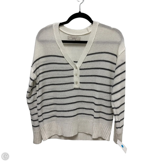 Sweater By Loft In Cream, Size: S