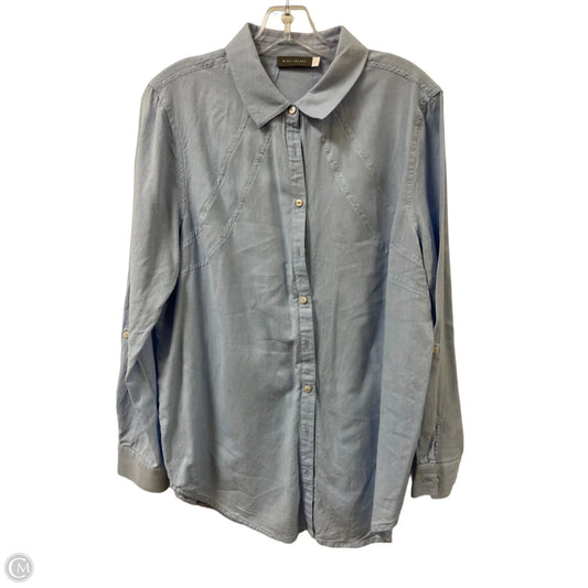 Top Long Sleeve By Clothes Mentor In Blue, Size: L