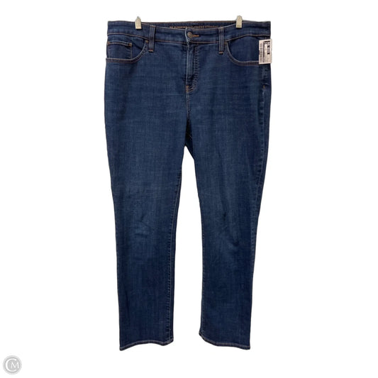 Jeans Straight By Chicos In Blue Denim, Size: 12