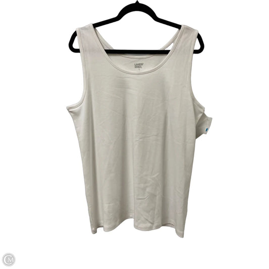 Tank Top By Lands End In White, Size: Xl