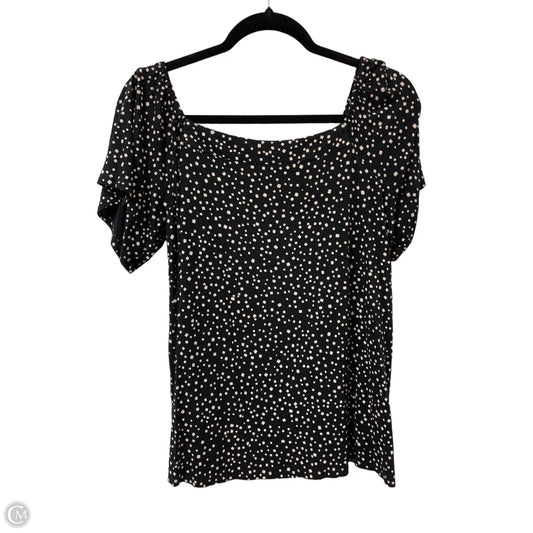 Top Short Sleeve By J. Jill In Black, Size: M