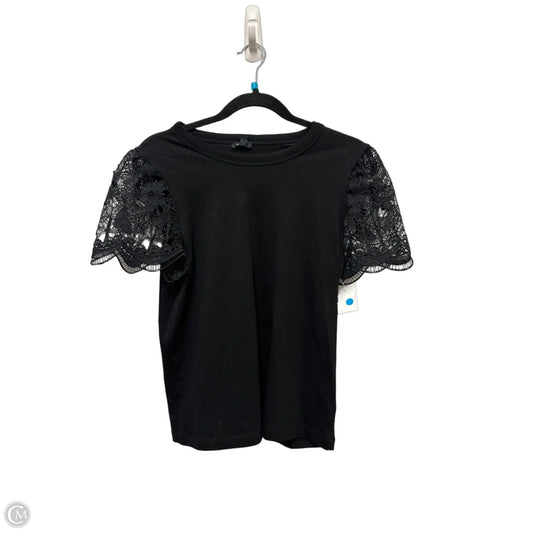 Top Short Sleeve By Express In Black, Size: S