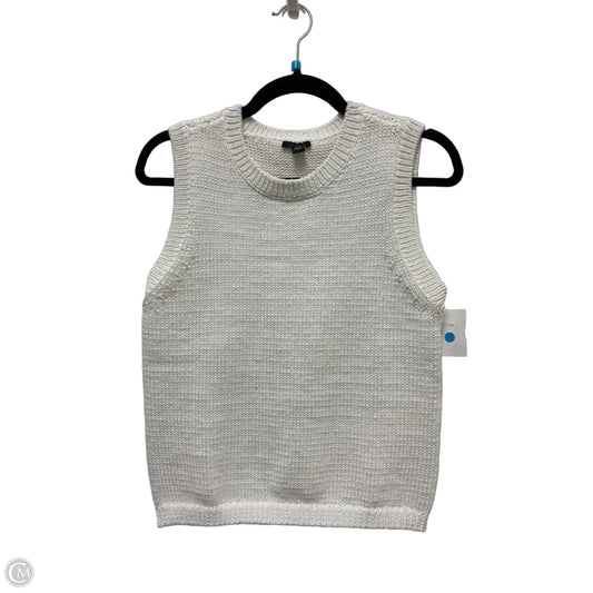 Sweater Short Sleeve By Ann Taylor In Cream, Size: S