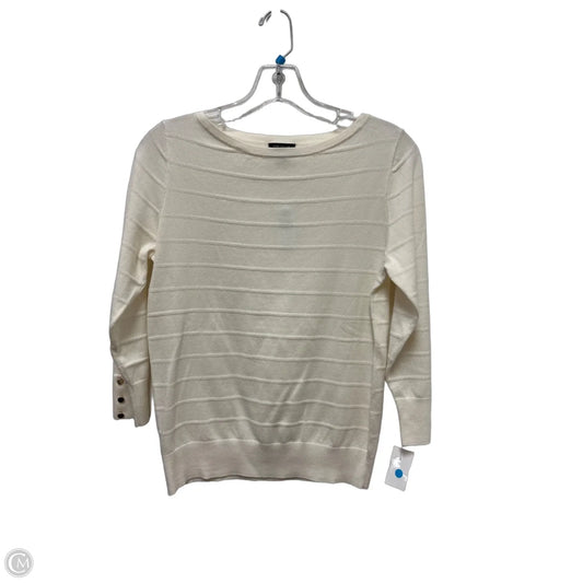 Sweater By Ann Taylor In Cream, Size: S