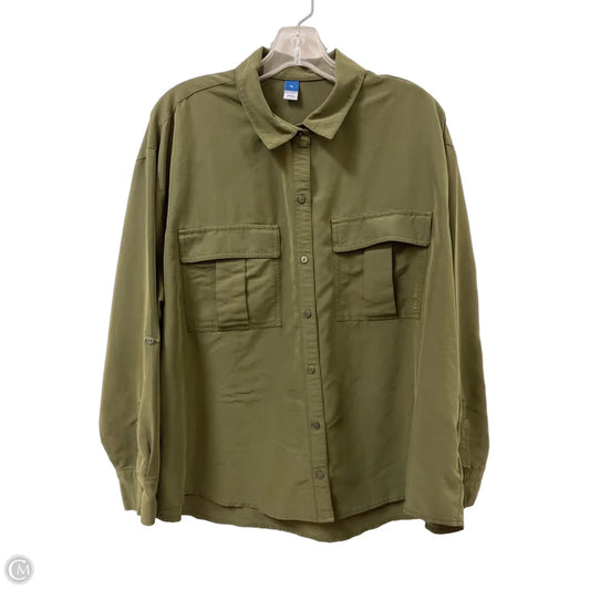 Top Long Sleeve By Old Navy In Green, Size: Xl