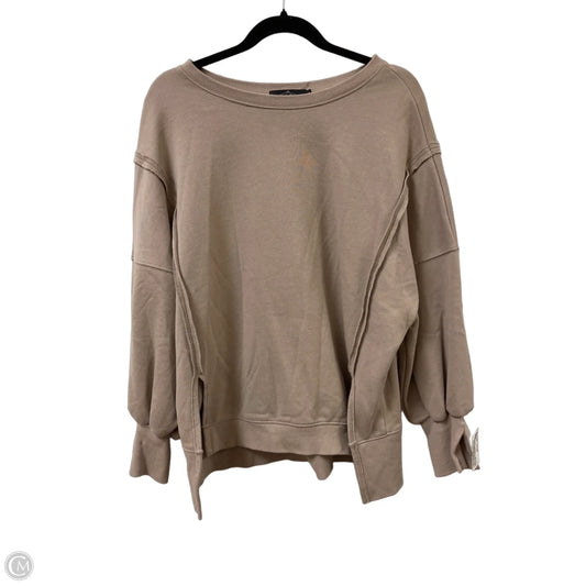 Sweater By Trendy Queen In Tan, Size: S