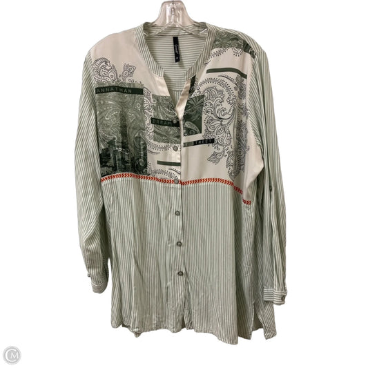 Top Long Sleeve By Clothes Mentor In Green, Size: Xl