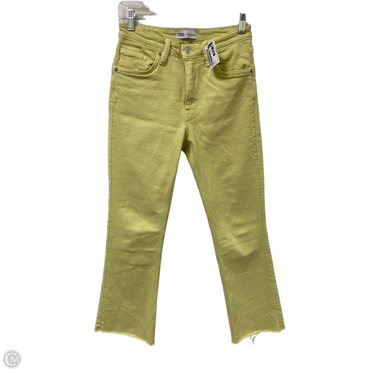 Jeans Flared By Zara In Green, Size: 4