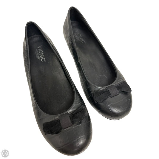 Shoes Flats By Vionic In Black, Size: 9