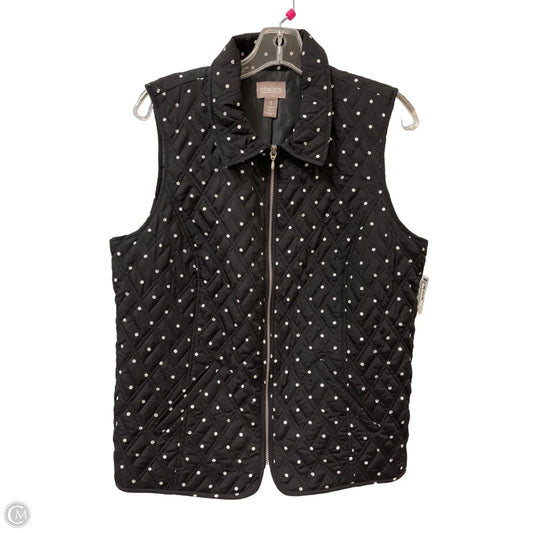 Vest Puffer & Quilted By Chicos In Black, Size: M