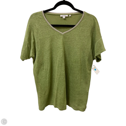 Top Short Sleeve By Chicos In Green, Size: S