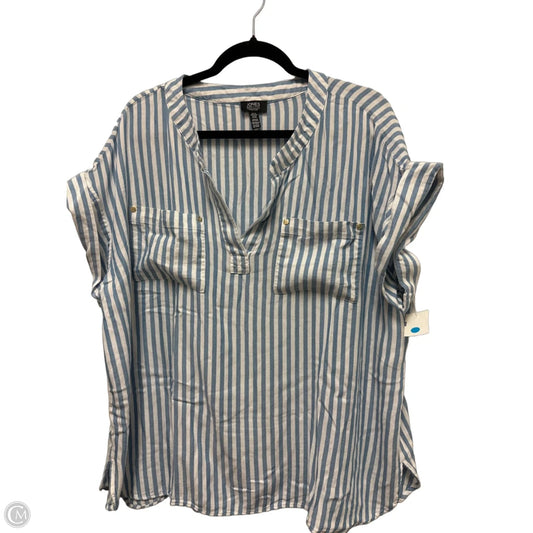 Top Short Sleeve By Jones New York In Blue, Size: 2x
