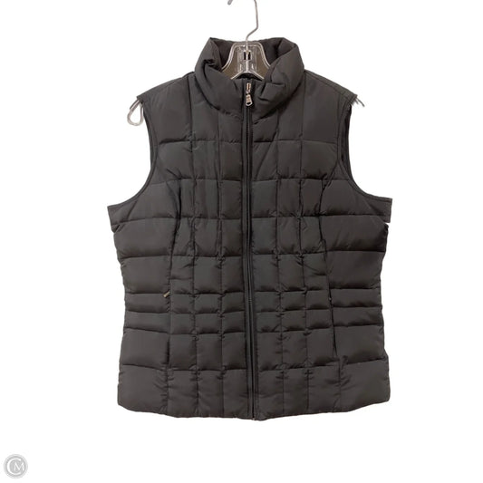 Vest Puffer & Quilted By Eddie Bauer In Black, Size: M