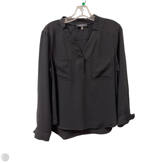Top Long Sleeve By Nine West In Black, Size: Lp