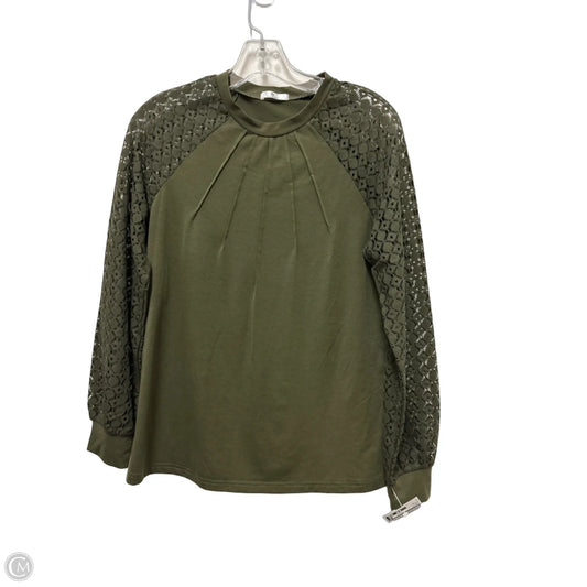 Top Long Sleeve By It In Green, Size: M