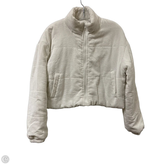 Coat Puffer & Quilted By Clothes Mentor In Cream, Size: M