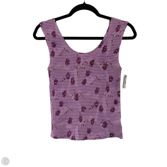 Top Sleeveless By Worthington In Purple, Size: S