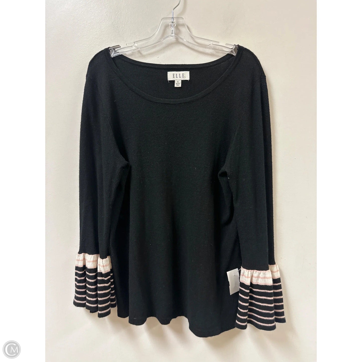 Top Long Sleeve By Elle In Black, Size: Xl