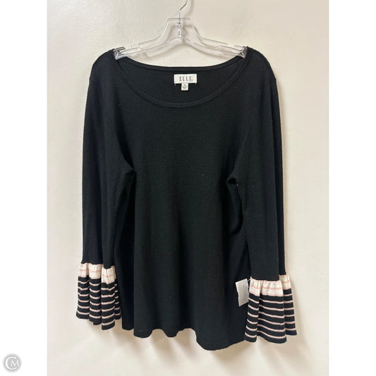 Top Long Sleeve By Elle In Black, Size: Xl