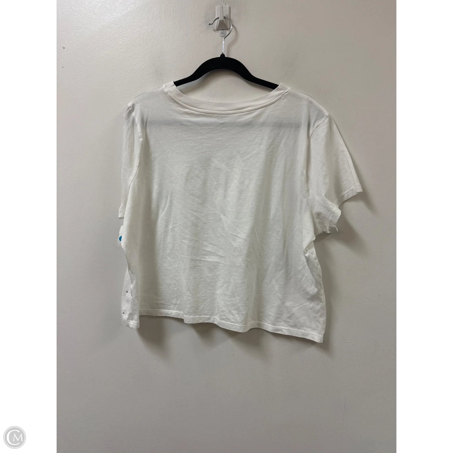 Top Short Sleeve By Ana In White, Size: Xl